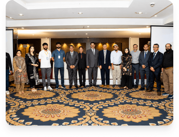 Teleport recruitment team at a corporate event
