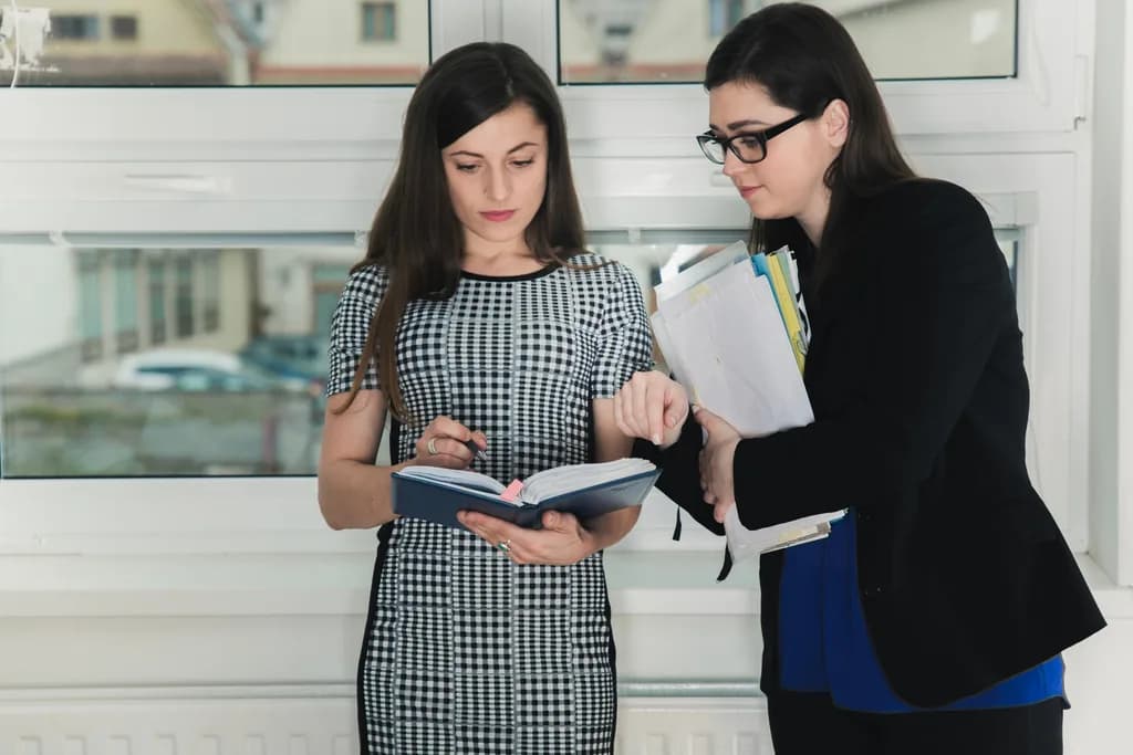 Applicant completing overseas job documentation