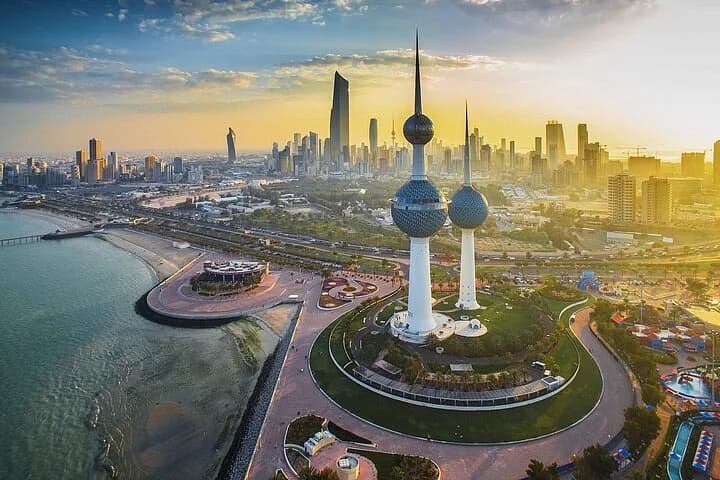 Kuwait Towers and skyline representing recruitment services