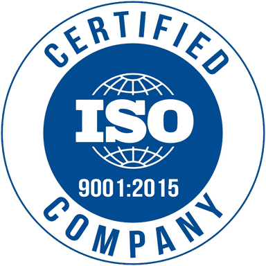 ISO 9001:2015 certified company