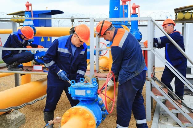 Pipeline maintenance professional at an industrial facility