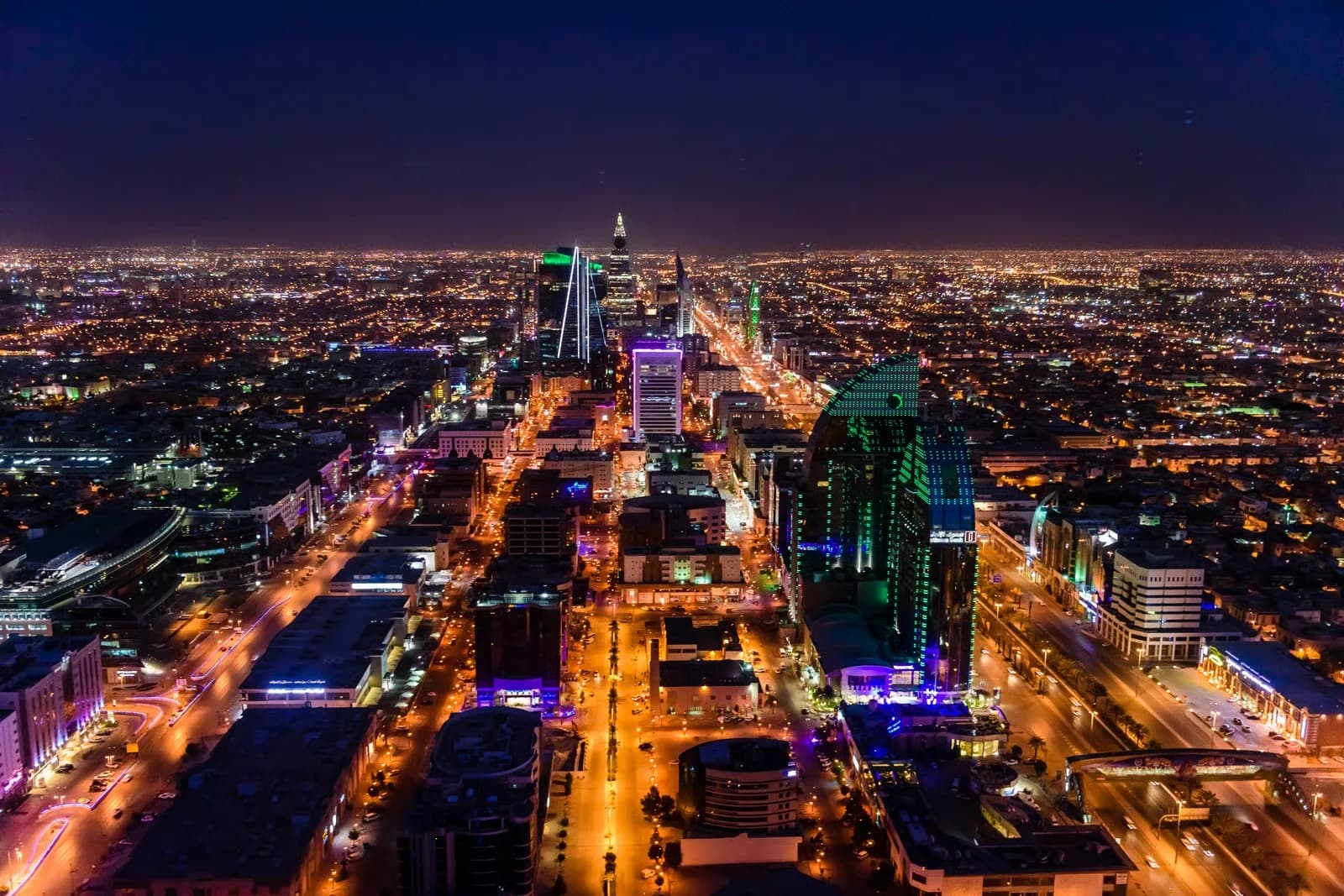 Riyadh skyline representing recruitment and manpower supply