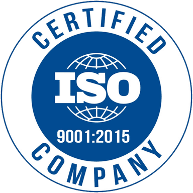 ISO 9001:2015 certified company